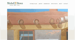 Desktop Screenshot of mitchellbrownfineart.com